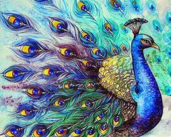 Фото Картина з мозаїки Прекрасний павич My Art (MRT-TN978) від інтернет-магазину рукоділля Sylarozumu.com.ua