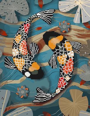 Фото Алмазные картины-раскраски Тропические рыбки (GZS1199) (Без коробки) от интернет-магазина картин-раскрасок Sylarozumu.com.ua