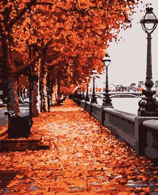 Фото Раскраски по номерам Осень в Лондоне (PNX0493) Artissimo (Без коробки) от интернет-магазина картин-раскрасок Sylarozumu.com.ua