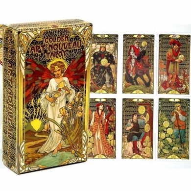 Фото Золоте Таро Ар Нуво / Golden Art Nouveau Tarot колоди карт від інтернет-магазину Sylarozumu.com.ua