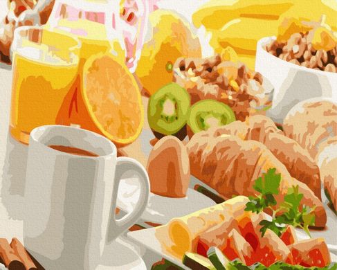 Фото Картина по номерам Полезный завтрак (BRM8112) от интернет-магазина картин-раскрасок Sylarozumu.com.ua