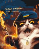 Картина за номерами Котик повстанець (BS53120) (Без коробки) купити з доставкою по Україні на сайті Sylarozumu.com.ua