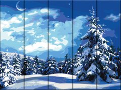 Фото Розмальовка по номерах на дереві Зима (ASW225) ArtStory від інтернет-магазину картин-розмальовок Sylarozumu.com.ua