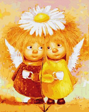 Фото Картина за номерами Пара сонячних ангелів (BRM29976) від інтернет-магазину картин-розмальовок Sylarozumu.com.ua