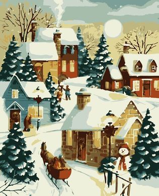 Фото Картина по номерам Уютная зима (ART-B-8989) Artissimo от интернет-магазина картин-раскрасок Sylarozumu.com.ua