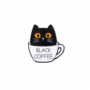 Пин Кошки. Кот в чашке Black Coffee на Sylarozumu.com.ua