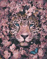 Фото Картина по номерам Леопард в цветах (0017Т1) Bambino (Без коробки) от интернет-магазина картин-раскрасок Sylarozumu.com.ua