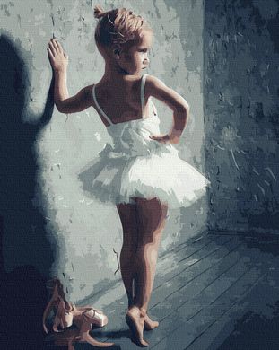 Фото Розмальовка по номерах Юна балерина (BK-GX37992) (Без коробки) від інтернет-магазину картин-розмальовок Sylarozumu.com.ua