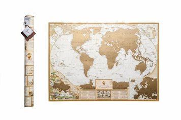 Скретч-мапа світу My Map Antique Map (англ. мова)