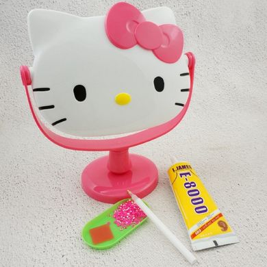 Зеркало с алмазной мозаикой розовая Hello Kitty Никитошка (MOLD15176)