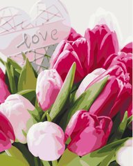 Фото Картини за номерами Тюльпани з любов'ю (BSM-B51324) від інтернет-магазину картин-розмальовок Sylarozumu.com.ua