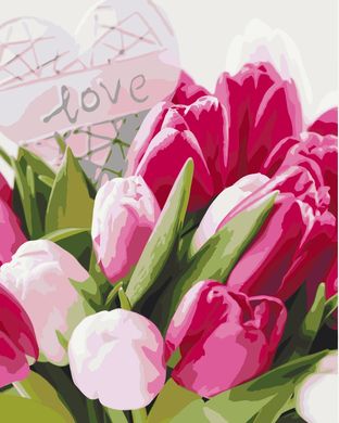 Фото Картины по номерам Тюльпаны с любовью (BSM-B51324) от интернет-магазина картин-раскрасок Sylarozumu.com.ua