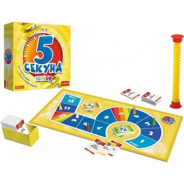 5 секунд Юниор / JUNIOR, Trefl настольная игра и пример комплектации | Sylarozumu.com.ua