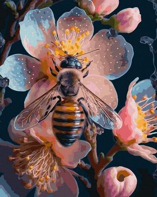 Фото Рисование по номерам Пчела на цветке (BK-GX46032) (Без коробки) от интернет-магазина картин-раскрасок Sylarozumu.com.ua