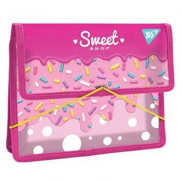 Папка для тетрадей пл. на резинке В5 YES /491993/ Sweet Cream (1/24)