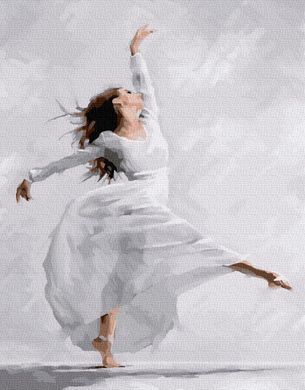 Фото Картина по номерам Танцующая балерина (BK-GX23653) (Без коробки) от интернет-магазина картин-раскрасок Sylarozumu.com.ua