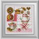 Комплектація Картина з страз Кава і пончики (квадратні камені, повна зашивання) Dream Art (DA-30422) від інтернет-магазину наборів для рукоділля Sylarozumu.com.ua
