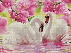 Фото Картина из страз Пара лебедей Rainbow Art (EJ480, ) от интернет-магазина рукоделия Sylarozumu.com.ua