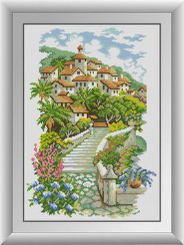 Фото Картина из страз Город в цвету Dream Art (DA-30648, ) от интернет-магазина рукоделия Sylarozumu.com.ua