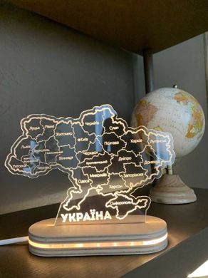 Ночник Карта Украины (Все областные центры)