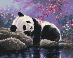 Фото Картина по номерам Сладкий сон панды (BSM-B25108) от интернет-магазина картин-раскрасок Sylarozumu.com.ua