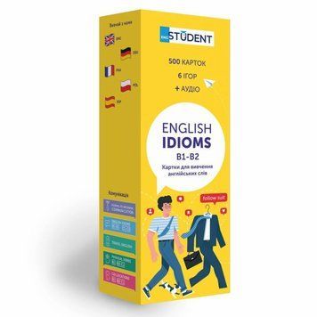 Карточки для изучения- English Idioms B1-B2 настольная игра и пример комплектации | Sylarozumu.com.ua