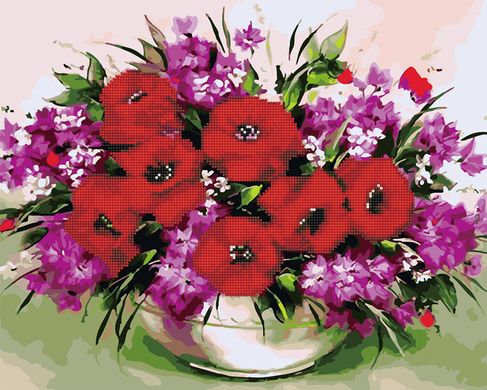 Фото Алмазні картини Польові квіти (GZS1100) (Без коробки) від інтернет-магазину Sylarozumu.com.ua