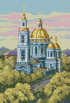 Фото Мозаїка алмазна Церква на заході сонця (30 х 44 см) Dream Art (DA-31604) від інтернет-магазину рукоділля Sylarozumu.com.ua