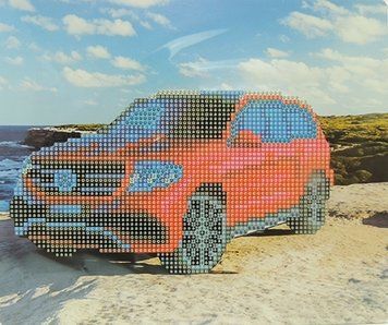 Фото Картина из страз Джип (JA20502, частичная выкладка) Диамантовые ручки (GU_188096, ) от интернет-магазина рукоделия Sylarozumu.com.ua