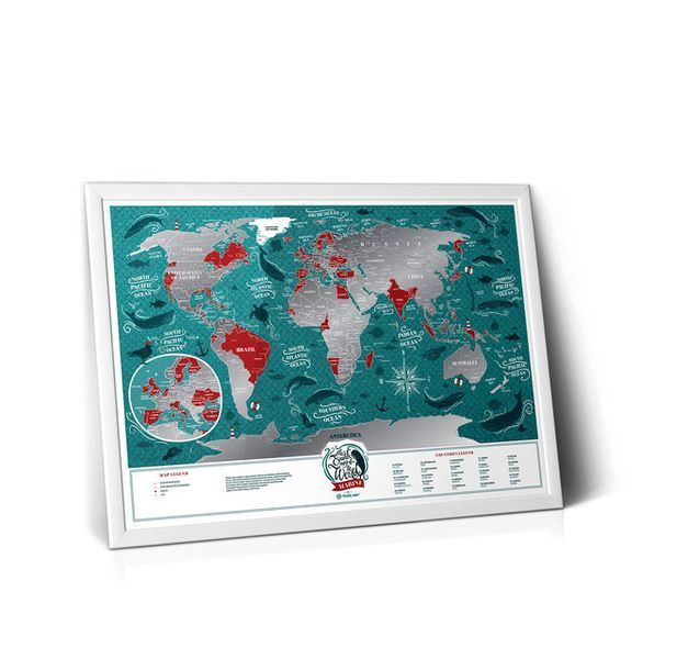 Скретч-карта Travel Map Marine World