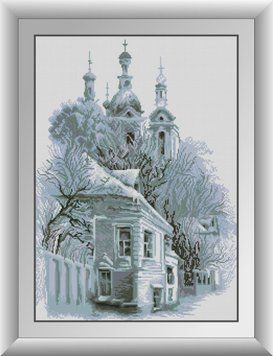Фото Картина з страз Засніжена церква Dream Art (DA-31022) від інтернет-магазину рукоділля Sylarozumu.com.ua