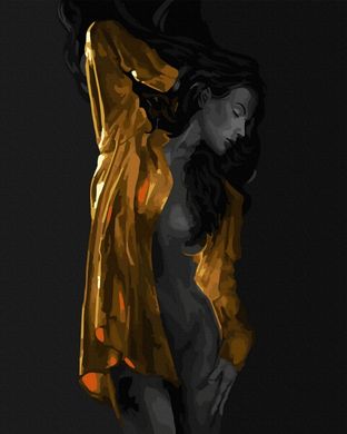 Фото Розмальовки за номерами Дівчина в золоті (золоті фарби) (JX1111) (Без коробки) від інтернет-магазину картин-розмальовок Sylarozumu.com.ua