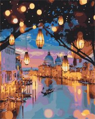 Фото Картина за номерами Нічні вогні Венеції (BSM-B24915) від інтернет-магазину картин-розмальовок Sylarozumu.com.ua