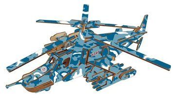 Дерев'яний конструктор (XA-G010H) Вертоліт КА-50 315х252х108 мм
