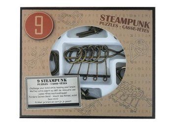 Набор головоломок Steampunk Puzzles (9 шт.) (красный) (9 Steampunk Puzzles red) (473206) настольная игра и пример комплектации | Sylarozumu.com.ua