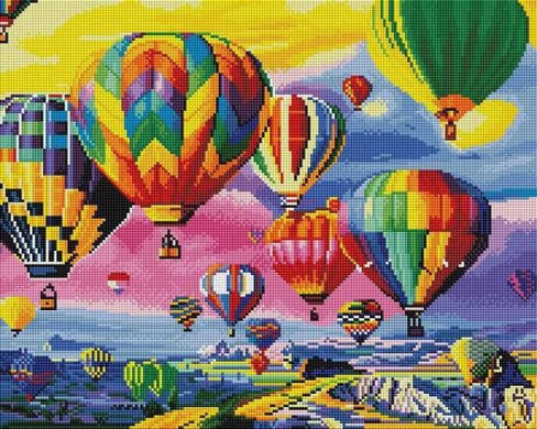 Фото Картина з мозаїки Повітряні кулі ColorArt (CLR-PSP108) від інтернет-магазину рукоділля Sylarozumu.com.ua