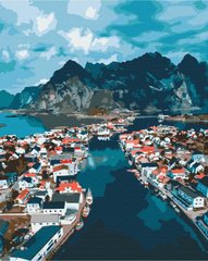 Фото Холст для рисования Норвежские фьорды (BS52474) (Без коробки) от интернет-магазина картин-раскрасок Sylarozumu.com.ua