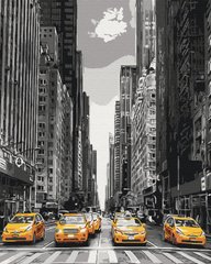 Фото Рисунок по цифрам Такси Нью-Йорка (BSM-B9386) от интернет-магазина картин-раскрасок Sylarozumu.com.ua