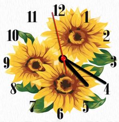Фото Картина за номерами годинники Соняшники (ASG001) ArtStory (Без коробки) від інтернет-магазину картин-розмальовок Sylarozumu.com.ua