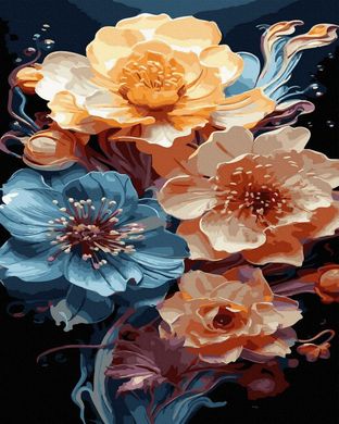 Фото Розмальовка по цифрам Ніжні квіти (BRM47484) від інтернет-магазину картин-розмальовок Sylarozumu.com.ua