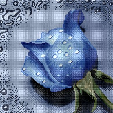 Фото Картина з страз Троянда синя ColorArt (CLR-PTT600) від інтернет-магазину рукоділля Sylarozumu.com.ua