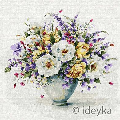 Фото Картина по номерам Гармония цветов (KHO3172) Идейка (Без коробки) от интернет-магазина картин-раскрасок Sylarozumu.com.ua