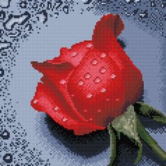 Фото Картина з страз Троянда червона ColorArt (CLR-PTT602) від інтернет-магазину рукоділля Sylarozumu.com.ua