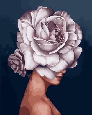 Фото Розмальовка по номерах Дівчина-троянда. Емі Джадд (VP1334) Babylon від інтернет-магазину картин-розмальовок Sylarozumu.com.ua