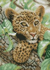 Фото Мозаїка алмазна Дитинча леопарда (23 х 32 см) Dream Art (DA-31614) від інтернет-магазину рукоділля Sylarozumu.com.ua