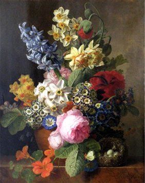 Фото Алмазна мозаїка Натюрморт з квітами худ. Jan Frans van Dael Діамантові ручки (GU_189718) від інтернет-магазину рукоділля Sylarozumu.com.ua