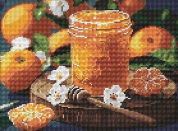Фото Мозаика алмазная Мандариновое варенье &copy;art_selena_ua Идейка (AMO8128, На подрамнике) от интернет-магазина рукоделия Sylarozumu.com.ua