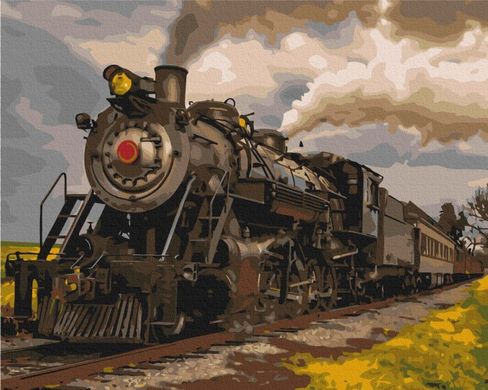 Фото Картина по номерам Поезд (BS53714) (Без коробки) от интернет-магазина картин-раскрасок Sylarozumu.com.ua