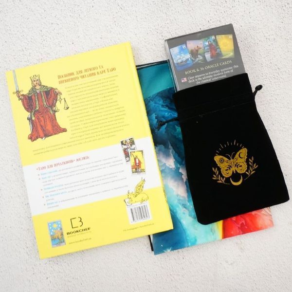 Большой набор (карты Таро Thelema Lenormand, скатерть и мешочек)