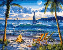 Фото Картина по номерам Райский пляж (VP1356) Babylon от интернет-магазина картин-раскрасок Sylarozumu.com.ua